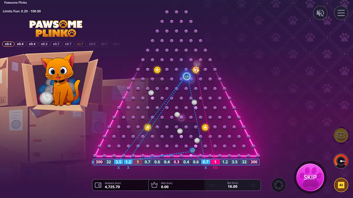 Plinko онлайн – грайте у захоплюючий слот Plinko